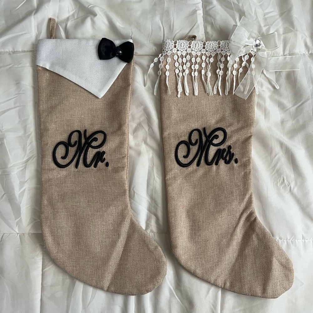 Mr & Mrs Christmas Stockings (Set)